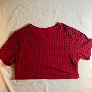 Express red and blue star Vneck